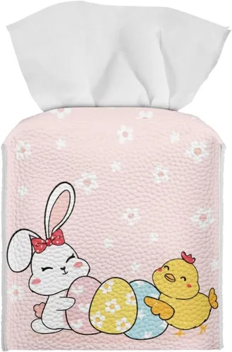 Miniatura 41 de Lindas decoraciones de ajolote con estampado de animales, caja de pañuelos de cuero, soporte de Navidad, organizador de papel de seda impermeable