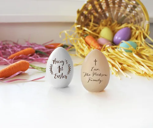 Miniatura 5 de Huevos de Pascua personalizados para cestas de Pascua para bebés, regalos de Pascua para bebés, regalos de Pascua para niños pequeños, huevos