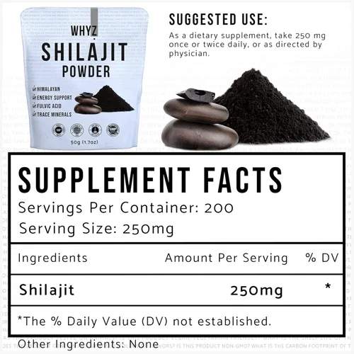 Miniatura 2 de WHYZ Shilajit Shilajit Mineral puro del Himalaya con polvo de ácido fúlvico, compuesto puro de minerales shilajit y fúlvicos para apoyo inmunológico