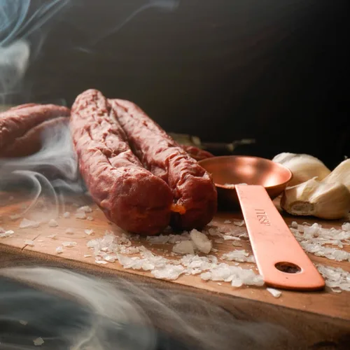 Miniatura 5 de Bavarian Meats Lil' Landjaeger - Palitos de carne, aperitivos de salchicha ahumada envueltos individualmente, cero azúcar, gran fuente de proteínas