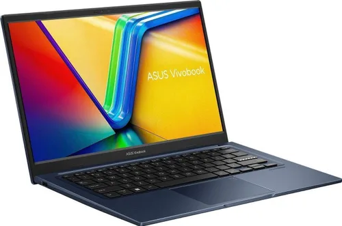ASUS Vivobook Laptop FHD de 14 pulgadas, Intel Core i3-1215U, gráficos Intel Iris Xe, HDMI, azul, 8 GB de RAM, SSD de 128 GB, Windows 11 S, paquete