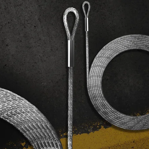Miniatura 2 de ShadeMart Cable de alambre de acero inoxidable de 36 pies (12 pies x 3), juego de 3 piezas para instalación de toldo triangular (solo cables)