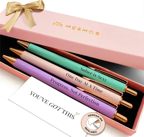 Miniatura 19 de MESMOS Paquete de 3 bolígrafos elegantes para mujer, regalos de mejor jefa para mujeres, regalo de agradecimiento al jefe, cumpleaños, día nacional