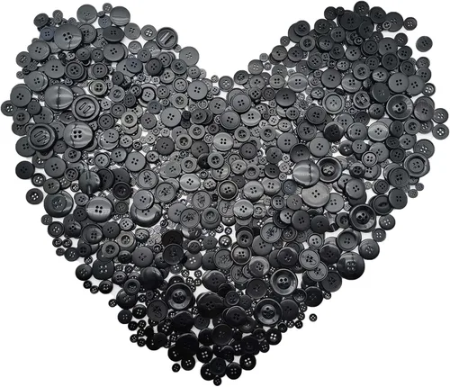 Miniatura 2 de 600-700 botones negros para manualidades, varios botones negros para manualidades, botón negro mixto para artes, manualidades, decoración de Navidad