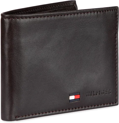 Miniatura 71 de Tommy Hilfiger Cartera de piel auténtica para hombre con ventana de identificación y múltiples ranuras para tarjetas