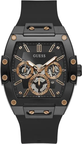 Miniatura 8 de Guess Men's GW0G Series Analog Trend Watch Polycarbonate Case Silicone Bracelet 50M Water Resistance