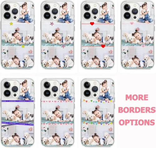 Miniatura 7 de Fundas personalizadas para teléfono, diseño de collage de fotos personalizadas, divertidas, para iPhone 11, 12, 13, 14, 15, 16, 17 Pro Max Plus 3Foto