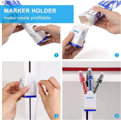 Miniatura 7 de AFMAT Adhesivo de Pizarra Blanca para Pared, 1.44x11 pies Papel Tapiz de Pizarra Blanca Despegar y Pegar, A Prueba de Manchas y Súper Adhesivo