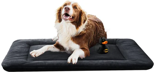 Miniatura 29 de Camas para Perros Almohadilla para Jaula para Perros Medianos/Grandes que se Ajusta a Jaulas de Perros, Almohadilla de Perrera Lavable y Gris