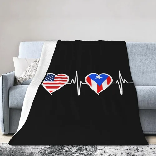 Miniatura 13 de Manta de franela cálida y ultrasuave con la bandera de Estados Unidos y Maryland, manta negra para todas las estaciones, decoración del hogar
