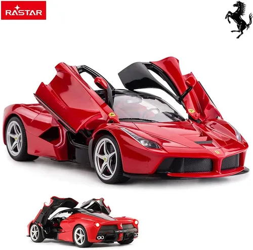 Miniatura 2 de RASTAR Auto RC Auto de juguete modelo Ferrari LaFerrari a escala 1/14, control remoto por radio, auto de carreras R/C para niños y niños, rojo