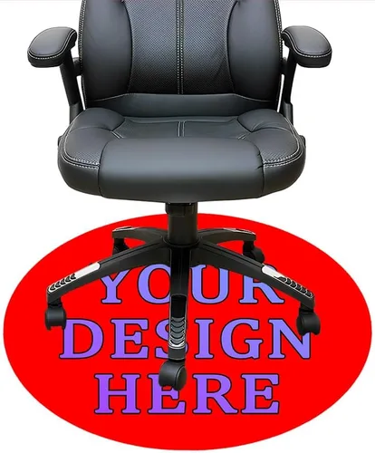 Miniatura 76 de Tapete redondo personalizado para silla de escritorio de oficina, diseño de tu propio logotipo de foto, texto, alfombrillas circulares