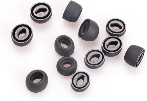 Miniatura 6 de Juego de almohadillas de silicona para auriculares para auriculares Samsung Galaxy Buds Pro, se ajustan en el estuche, 6 pares (negro fantasma)