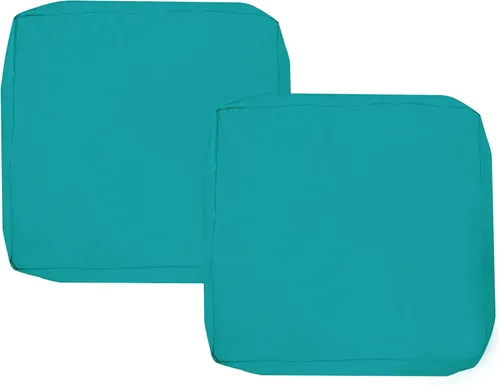 Miniatura 24 de Sqodok - Fundas para cojines de patio de 18 x 18, fundas impermeables para cojines de exterior de repuesto, 2 unidades, fundas para asientos