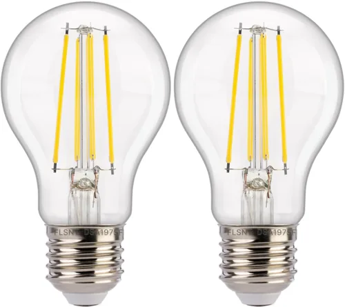 Miniatura 9 de FLSNT Foco Sensor de Atardecer a Amanecer para Exterior A19 LED, 5000K Luz Diurna, 7W (equivalente a 60W), 800LM, Base E26 de Filamento Vintage, 60w