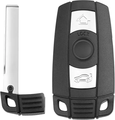 NPAUTO Llave de reemplazo de llavero Compatible con 2006-2011 BMW 3 5 Series - 325i, 328i, 330i, 335i, 525i, 528i, 530i, 535i, 550i y más - Control
