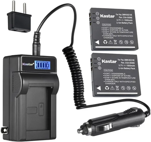 Miniatura 5 de Kastar DMW-BCE10 - Cargador de batería LCD de CA compatible con Panasonic Lumix DMC-FS5 DMC-FS5EG-K DMC-FS5EG-R DMC-FS5EG-S DMC-FS5GK DMC-FS5K
