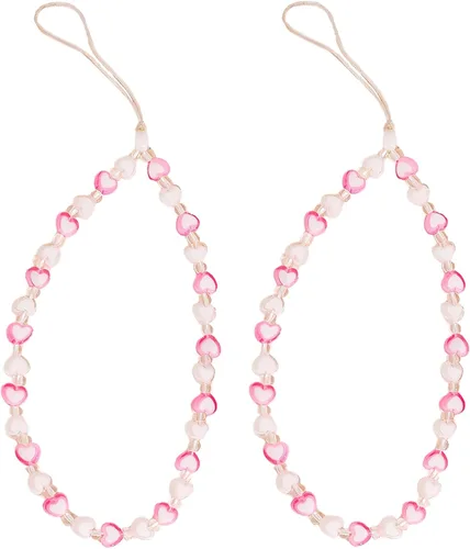 Miniatura 38 de Beaded Phone Charm Cute Fixed Beads Pearl Wristlet Chain Camera Wrist Strap CarKey Lanyard