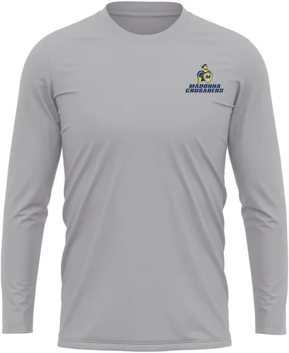 Miniatura 141 de Camisa deportiva de manga larga oficial de la NCAA Collegiate para hombre, con logotipo en el pecho izquierdo, colección Athletic Heather