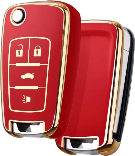 Miniatura 14 de ELOHEI Funda para llavero de Chevy, funda de TPU suave para Chevy Chevrolet Equinox Camaro Cruze Malibu Sonic Volt Park Impala Buick Encore Allure