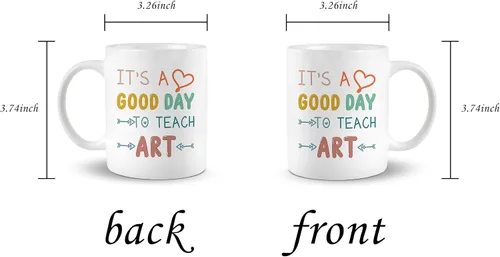 Miniatura 4 de Taza de cerámica de 11 onzas para profesores de arte, regalo de agradecimiento para profesores, regalo de agradecimiento para profesores, regalos