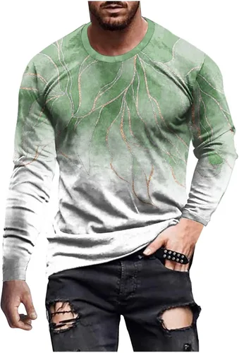 Miniatura 11 de Camisetas de diseñador para hombre, diseño de moda, estampado gráfico 3D, manga larga, casual, para entrenamiento, tallas grandes, para otoño