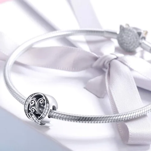 Miniatura 27 de BETTY&SARAH dije de plata esterlina 925 con forma de letra, para pulseras Pandora, letra del alfabeto, joya, regalo para mujer