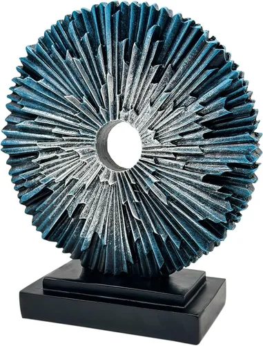 Estatua abstracta para decoración del hogar, escultura de escritorio de oficina para hombres, adorno creativo de línea redonda para estantería,