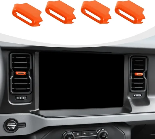 Miniatura 9 de RAZPOY para Bronco - Ajuste de salida de aire acondicionado 4 piezas, cubierta de ventilación de salida de aire central compatible con accesorios