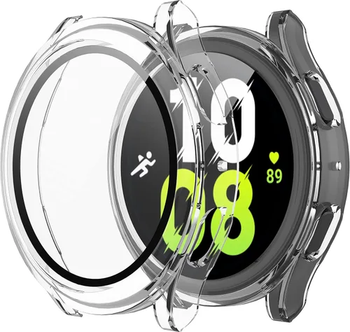 Miniatura 30 de Misxi - Juego de 2 fundas rígidas de policarbonato con protector de pantalla para Samsung Galaxy Watch 5 Galaxy Watch 4 de 40 mm, funda ultradelgada