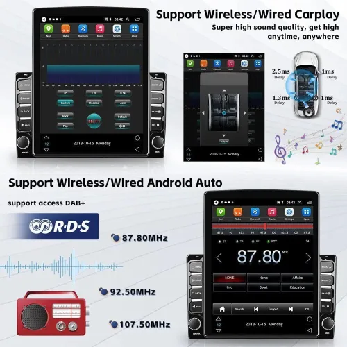 Miniatura 4 de Radio estéreo de coche para Ford F-150 F150 2009-2014, pantalla táctil vertical 9.7 para F150 Android estéreo con Apple Carplay Android Auto