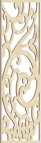 Miniatura 12 de Bridgewater - Paneles de pared decorativos de madera con calado, 9 3/8 pulgadas de ancho x 24 3/8 pulgadas de alto x 1/4 de alto, nogal