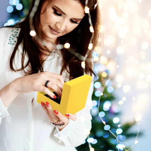 Miniatura 12 de Caja de regalo, caja de regalo, caja de regalo, 12 cajas de regalo cuadradas de cartón para joyas, caja de regalo de papel de cartón relleno