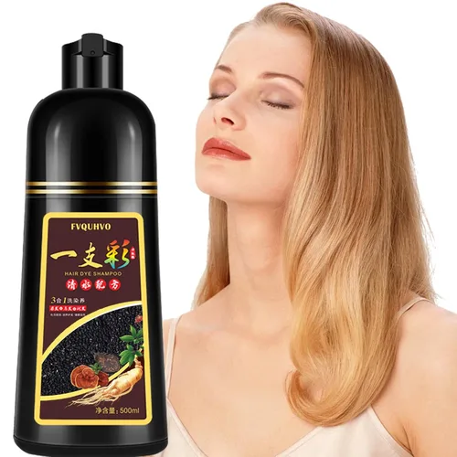 Miniatura 10 de Tinte plateado para el cabello, champú instantáneo de tinte para el cabello para hombres y mujeres, tintes de color plateado a base de hierbas 3