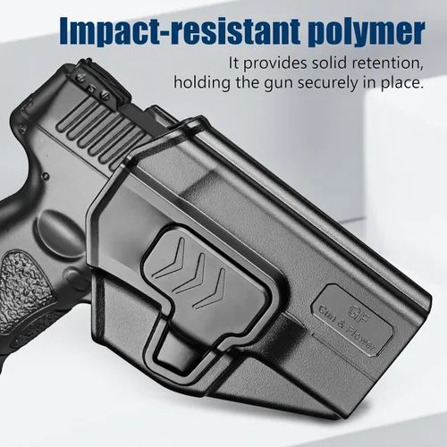 Miniatura 3 de GUN & FLOWER OWB Holster w/Belt Clip & Molle Adapter, Fits Glock 17/19 19X, Taurus G2C/G3C, 1911 Colt-Kimber-RIA-Springfield-S&W & More, 360°