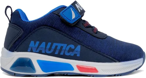 Miniatura 4 de Nautica Tenis deportivos con luz intermitente para niños con una correa, a la moda y divertida para niños y niñas, disponibles en tallas para niños