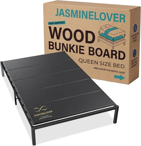 Miniatura 9 de Bunkie Board tamaño individual 38 x 75 – Tablas de cama de madera reforzada de servicio pesado para debajo del colchón, tablero de soporte universal