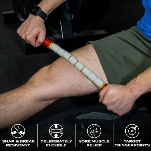 Miniatura 2 de Bastón de Masaje de 18" Husillo Flexible de Mano Rodillo de Masaje (Se Adaptará al Contorno de Cualquier Músculo) - Recuperación Muscular de Cuerpo