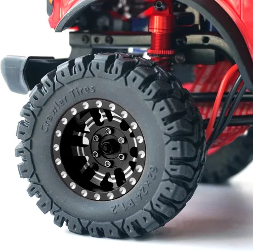 Miniatura 2 de OGRC 1.0 Plus (1.2 pulgadas) Beadlock Ruedas de 0.276 in de desplazamiento negativo llantas SS súper suaves pegajosas para TRX4M SCX24 FCX24 AX24