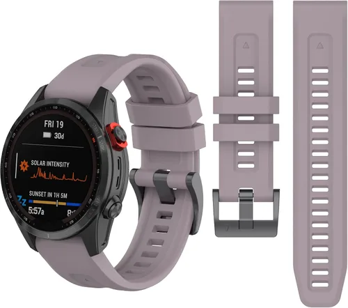 Miniatura 10 de Correa de reloj de silicona compatible con Garmin Fenix 7/Fenix 6 Pro/Fenix 5 Plus/935/945/Descent G1/EPIX Gen 2/Instinct de repuesto de ajuste