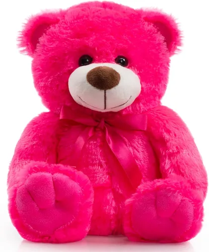 Miniatura 23 de Oso de peluche súper color, juguete de peluche para niños, novia, familia, felicitaciones, baby shower, cumpleaños, beige, 14 pulgadas