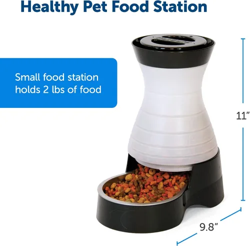 Miniatura 3 de Estación de comida PetSafe para perros y gatos con tazón de acero inoxidable, Blanco