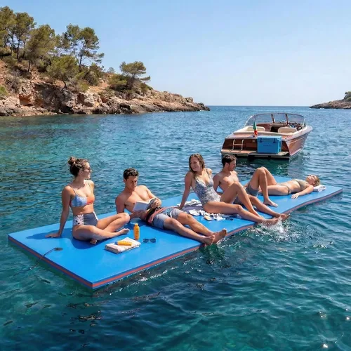 Max4out Water Floating Mat 9/12/18 FT Foam Lake Floats Floating Foam Pad Lily Pad for Water Recreation and Relaxing Lily Mat for Family Floating Pad