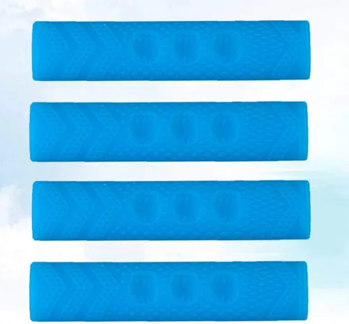 Miniatura 9 de BESPORTBLE Funda de silicona para frenos de bicicleta, 4 unidades, color azul, ergonómica, palanca de freno, funda antideslizante para carretera
