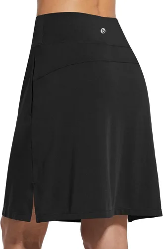 Miniatura 3 de BALEAF - Falda pantalón corta de 20 pulgadas de longitud hasta la rodilla, falda atlética, modesta, larga, casual, con bolsillos, protección UV