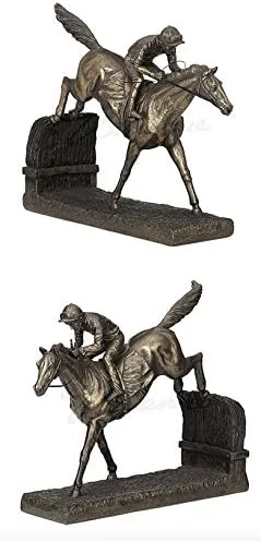 Miniatura 2 de Veronese Design "Estatua de aterrizaje de caballo Acabado en bronce de metal fundido en frío