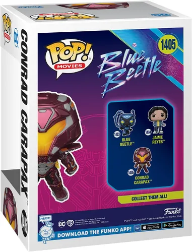 Miniatura 3 de Funko Pop! Movies: DC - Blue Beetle - Conrad Carapax - Figura de vinilo coleccionable - Idea de regalo - Productos oficiales - para niños y adultos