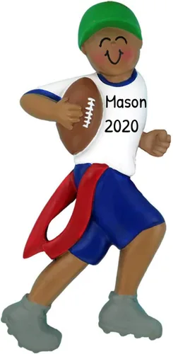 Adornos de fútbol con bandera 3D para árbol de Navidad, adornos de Navidad personalizados para niños, adorno de fútbol 2025, adorno deportivo para
