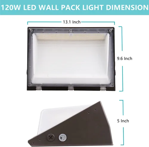 Miniatura 6 de Paquete de luz LED regulable de 100 W con fotocélula del atardecer al amanecer, 100-277 V 14000 lm 600-800 W equivalente a HPS/HID, iluminación