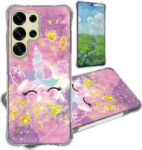 Miniatura 75 de jioeuinly JSF-DJS - Funda compatible con Nothing Phone 2a con protector de pantalla de vidrio templado, policarbonato duro + silicona suave, soporte